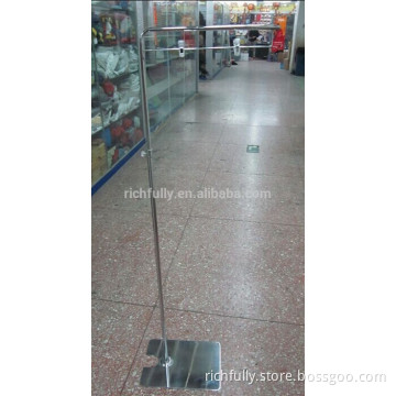 Adjustable "L" floor Metal laptop POP stand